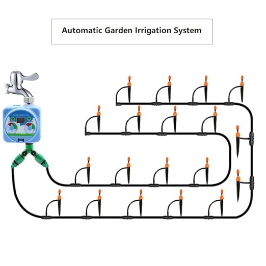 25pcs Drip Irrigation Emitters for 1/4" Irrigation Hose Accessories, Adjustable 360 Degree Water Flow Stake Drippers, Garden Irrigation Drippers for Watering System