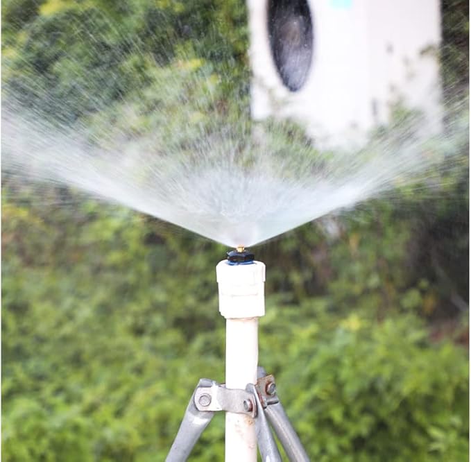 20pcs Atomizing Sprinkler Nozzle,1/2 inch Garden Misting Emitters Adjustable 360 Degree Agricultural Lawn Watering Universal Nozzle Irrigation Micro Spray Heads