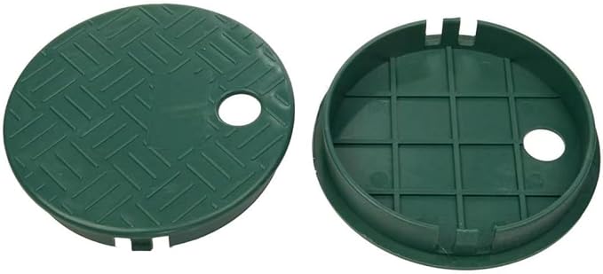 Plutreas ID 5.5" OD 6" Valve Box Cover Lid Replacement for Circular Sprinkler Irrigation System (2)