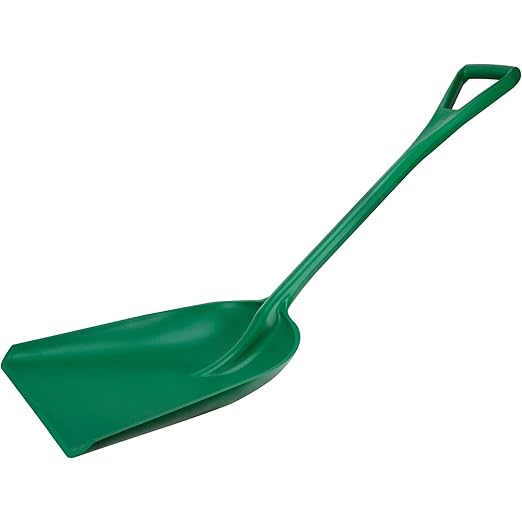 SPARTA 41077EC09 Plastic Sanitary Shovel, Food Safe Plastic Shovel For Commerical Kitchens, 14 Inches, Green, (Pack of 3)