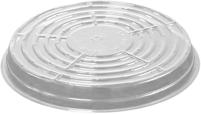 TRUEDAYS 12 Inch 5 Pack Clear Plant Saucers Flower Pot Tray Excellent for Indoor & Outdoor Plants