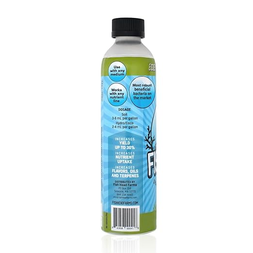 Fish Head Farms Soil Conditioner - Organic Fertilizer for Increased Yield and Flavor - Plant Fertilizer, Plant Nutrients for Soil, Hydroponic Farming - Garden Fertilizer - 250 Millimeter with Sticker