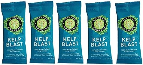 Kelp Blast Concentrate by Supreme Growers Water Soluble Kelp Contains Elements and Vitamins That Enhance Plant Growth and Soil Fertility Each 5g Stick Makes 1 Gallon