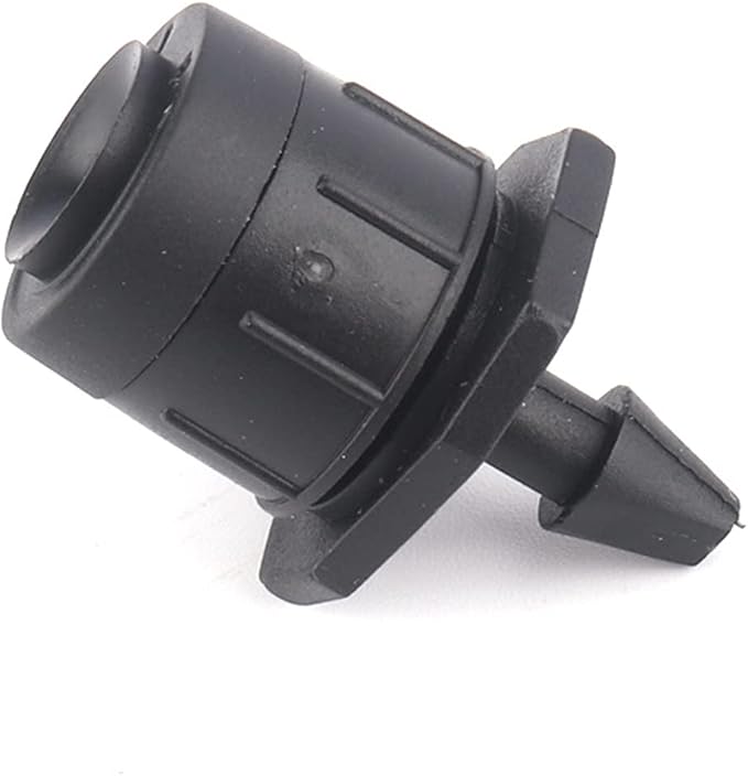 Lxcom Lighting 100 Pcs Irrigation Drippers Adjustable Drip Emitter Micro Spray 360 Degree Full Circle Pattern Water Flow Irrigation Drippers Sprinkler Drip Watering System Parts Drip Irrigation(Black)