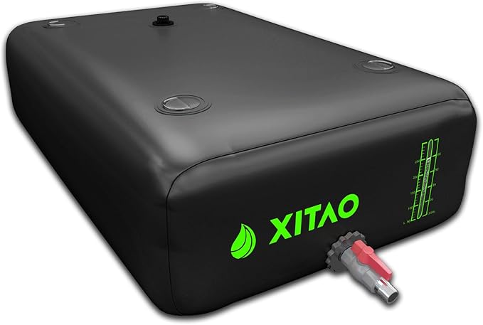 XITAO 63Gal Water Storage Bladder w/Water Level Indicator, Large Capacity Foldable Water Storage Containers, Portable Emergency Water Tank Water Bag for RVs, Irrigation