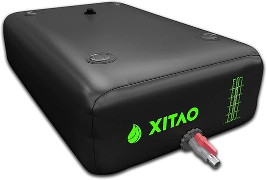 XITAO 63Gal Water Storage Bladder w/Water Level Indicator, Large Capacity Foldable Water Storage Containers, Portable Emergency Water Tank Water Bag for RVs, Irrigation