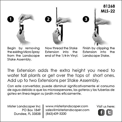 Mister Landscaper MLS-22 8-in Drip Irrigation Stake Extension
