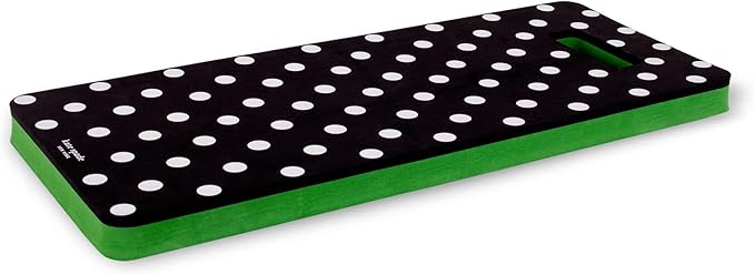 Kate Spade New York Garden Kneeler and Gardening Gloves for Women, Cute Garden Tool Set with Thick Kneeling Pad and Yard Gloves, Picture Dot