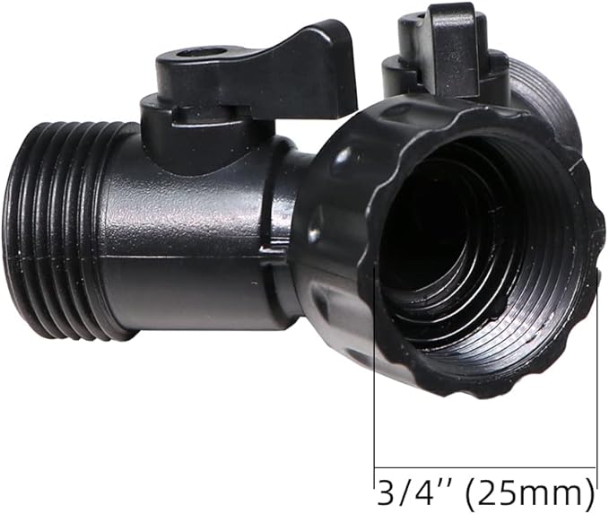 1/2 Inch Drip Irrigation Hose to Faucet Adapter for Drip Irrigation Tubing (.520" ID,.600" – .650" OD), 2 Way Y Water Splitter Connector for 3/4" Inch Garden Hose Spigot Faucet Bib