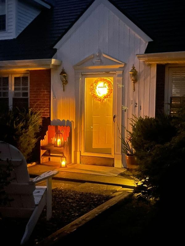 LampLust Black Lanterns Decorative Outdoor Lantern, 13 Inch Black, Battery Powered, Metal with No Glass, Indoor Outdoor Lanterns for Patio Waterproof, Spring Front Porch Floor Patio Home Decor