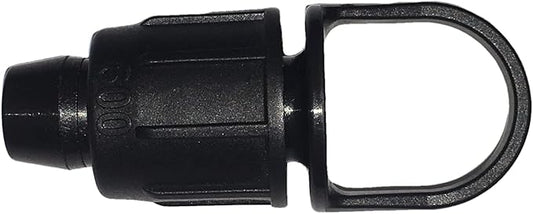 USA Made - 5 PACK Premium 1/2 Inch ID .510 - .580" Drip Tape Irrigation Tubing 16mm Plug with Loop Perma-Loc Connector Locking Fitting - Fits Brands Rainbird, Netafim, DIG, Etc. 17mm