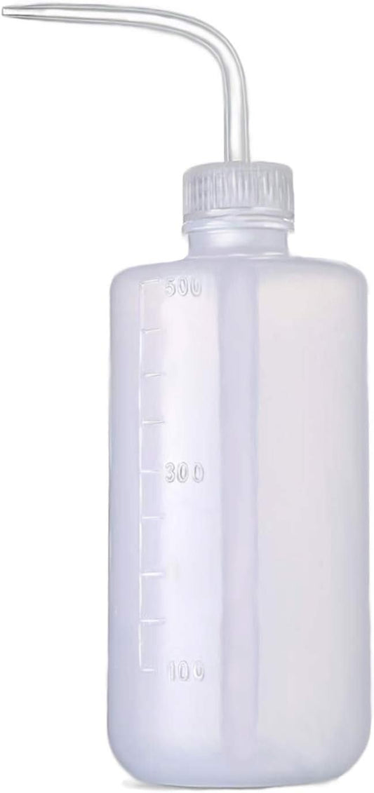 BEADNOVA Irrigation Bottle 500ml 17oz Indoor Plant Watering Can Water Squirt Bottle Plastic Rinse Bottle for Eyelash Extensions Eye Wash Tattoo Lab (1pc)