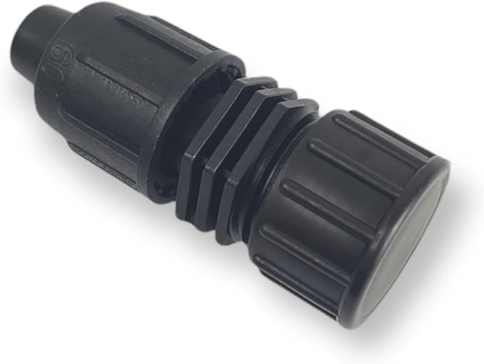 USA Made - 5 PACK Premium 1/2 Inch I.D 540" - .620" Drip Tape Irrigation Tubing 17mm End Cap Universal Perma-Loc Connector Barbed Fitting - Compatible With Rainbird, Netafim