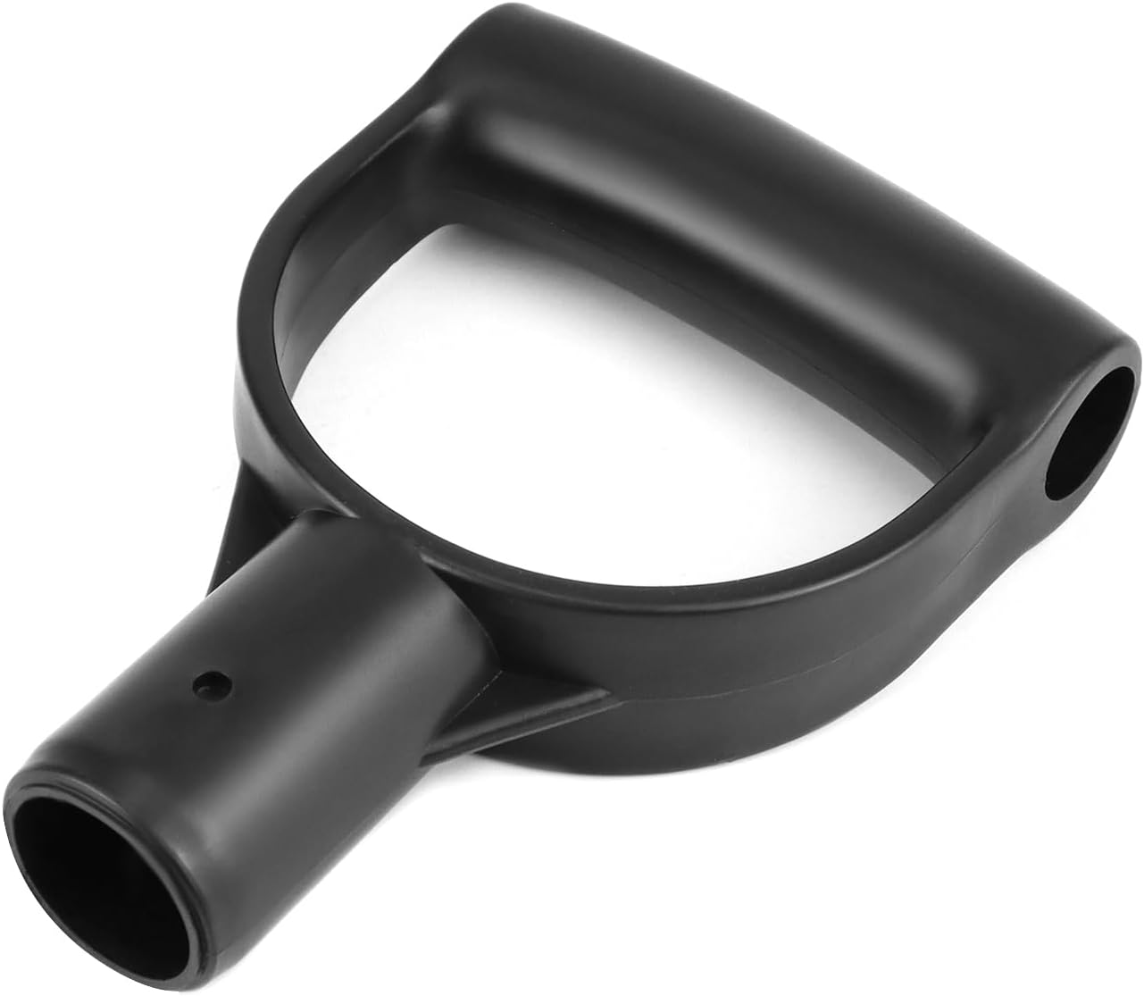 QWORK Shovel D Grip Handle, 4 Pack 1-1/8" Inside Diameter PVC D Shaped Grip Shovel Handle Replacement for Digging Raking Tools