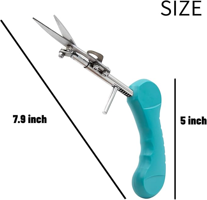 Pointed Stainless Steel Gardening Shears, Hand Pruners, Garden Clippers Handheld, Floristry Scissors, Picking Pepper Wolfberry Fruit (Blue)