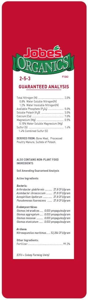 Jobe’s Organics Granular Garden Fertilizer, Easy Plant Care Fertilizer for Vegetable Gardens and Tomato Plants, 4 lbs Bag (Pack of 2)