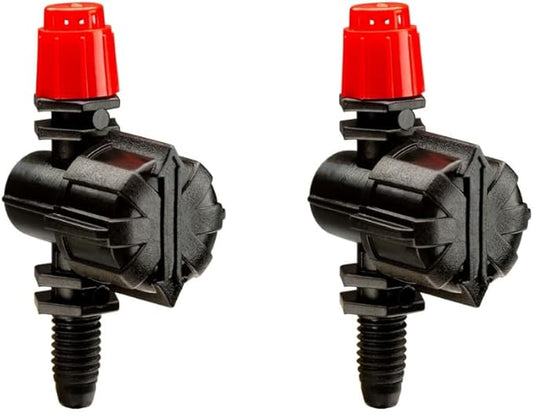 Rain Bird MSF2PKS Drip Irrigation 10-32 Threaded Micro-Spray Nozzle, 360° Full Circle Pattern, 0 - 10' Spray Distance, 2-Pack