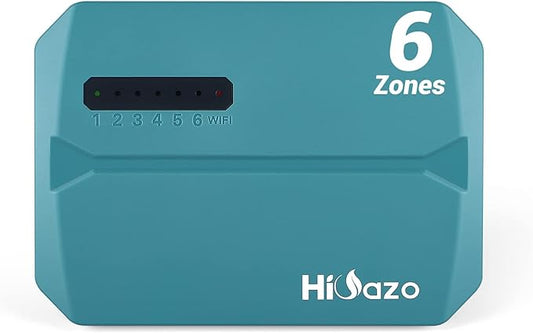 Smart Sprinkelr Controller 6 Zone, WiFi Indoor Irrigation Controller, Free APP, Supports Rain Sensor, Seasonal Adjustment, Automatic/ Manual Watering (HO-SC-6W)