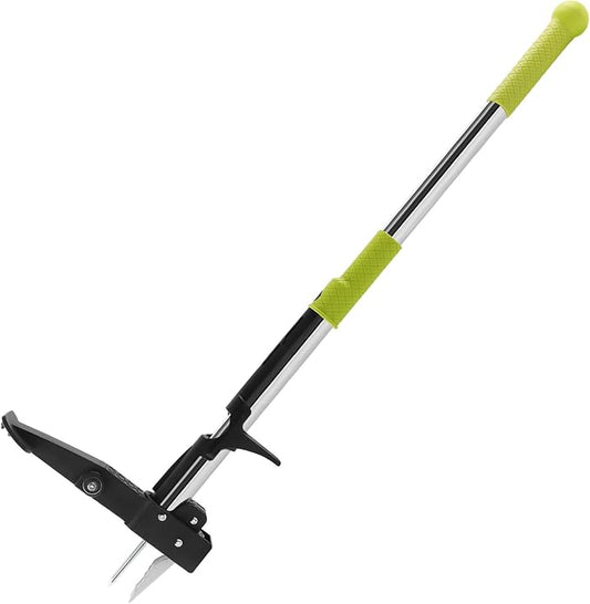 Stand Up Weed Puller Tool,Dandelion Gardening Hand Tools,4-Claw Weeder with 39.4" Handle,Weeder Tool for Yard Long Handle,Easy Weeding Removal Without Bending,Pulling or Kneeling.