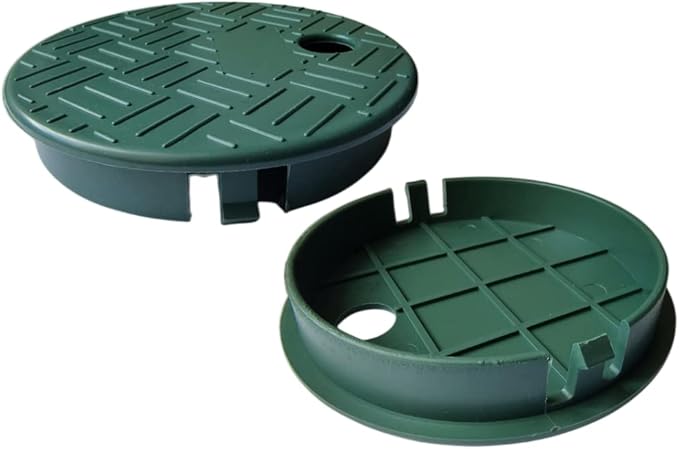 2 Pcs Sprinkler Valve Box Cover, Cover for Irrigation System, Round ID 5.5" OD 6" Sprinkler Valve Box Cover Lid, for Sprinkler in Ground Outside