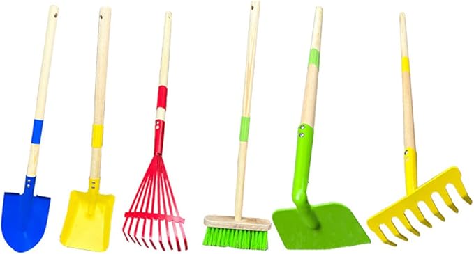 Mini Garden Tools- Kids Gardening & Lawn Care Hand Tools/Small Patio, Lawn & Garden Tools Set (Garden Tools Set 6PCS)