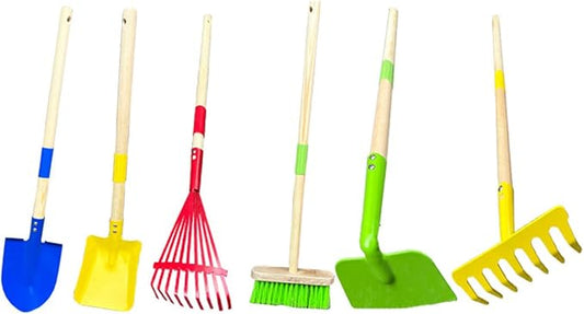 Mini Garden Tools- Kids Gardening & Lawn Care Hand Tools/Small Patio, Lawn & Garden Tools Set (Garden Tools Set 6PCS)