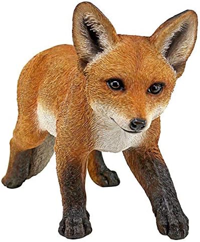 Design Toscano Cavorting Carmine Baby Red Fox Statue