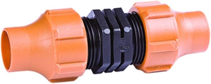 DIG C53 1/2" Universal NUTLOCK Coupling | Connects Two Sizes of 1/2" Drip Tubing (.630 OD to .710 OD) | Durable, Leak-Proof, Reusable Fitting for Drip Irrigation Systems