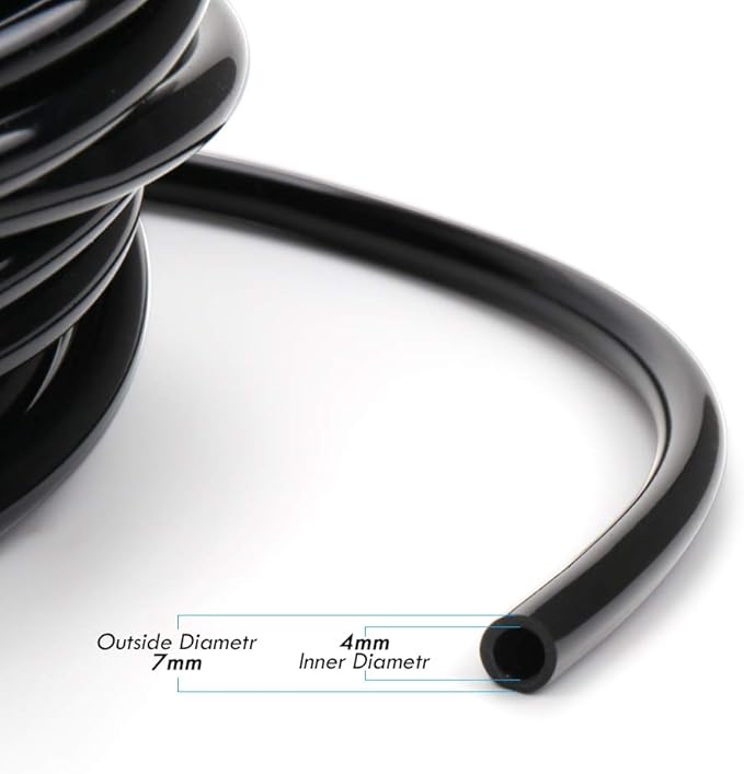 Garden Irrigation Tubing,1/4" Blank Distribution Tubing 100ft Flexible Tubing,Watering Drip Automatic Irrigation Equipment Set for Garden Greenhouse,Flower,Patio,Lawn (100 ft)