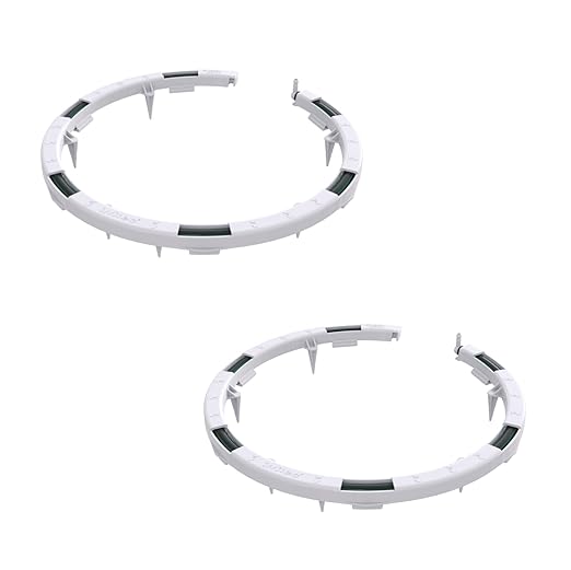 60 PCS - Premium Hevy Duty Drip Irrigation Watering Ring for 1/8" .125 Inch Tubing, Halo, Circle, Great for Greenhouse & Commercial Grower Applications (5" Diameter Ring, 60)