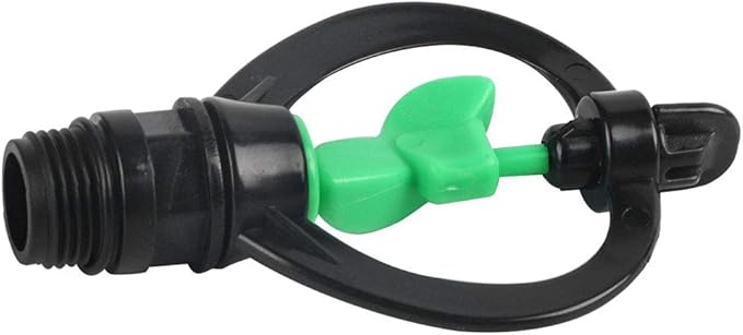 HEEPDD 10Pcs Irrigation Spray Nozzles, G1/2in Impeller Butterfly Nozzles 360 Degree Automatic Rotation Sprinkler Heads for Agricultural Irrigation