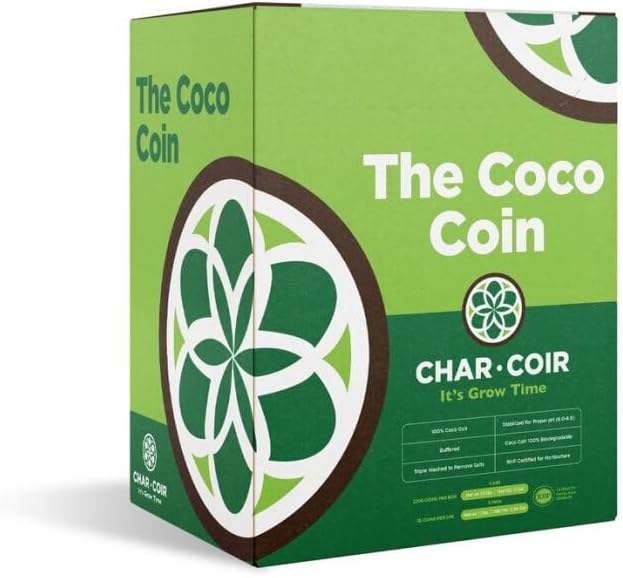 Seed Plug Propagation Coin (Pack of 78) - 100% RHP Certified Buffered Coco Coir Cloning Plug with Pre-Drilled Holes, Wrap Around Paper, Fast Rooting, pH Stable, Low EC, Triple Washed