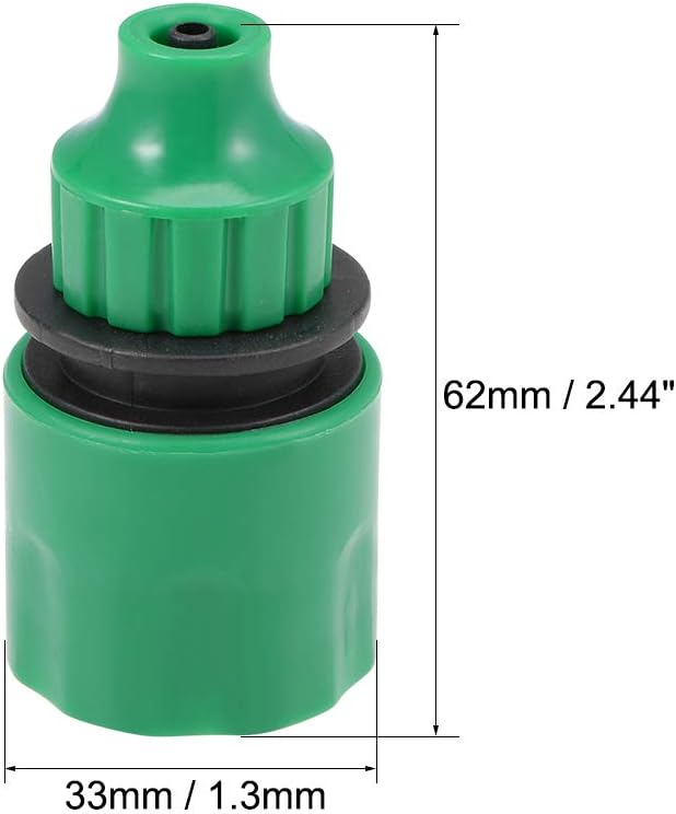 uxcell Quick Connector Hose Pipe Adapter Fitting 4mm Inner Diameter Hose Tubing for Garden Irrigation System 2pcs