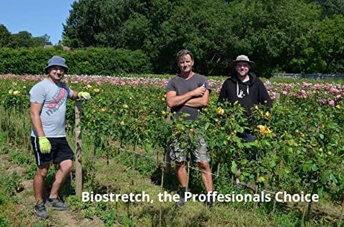 Soft Garden Plant Ties for Indoor & Outdoor Plants - Strong & Stretchy Cut-to-Length Plant Tape for Climbing Plants, Tomato Vines & Home Gardening (130 ft / 40M)