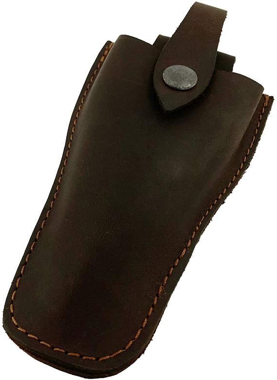 Hide & Drink, Gardening Scissors Holster, Pruner Sheath, Gardening Tool Case, Pruning Shear, Scissors Case, Thick Full Grain Leather, Handmade, Bourbon Brown