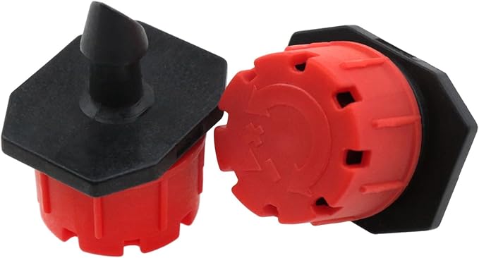 360-degree Adjustable Irrigation Dripper Sprinkler 1/4 inch Dripper Sprinkler Microdripper Sprinkler Drip Parts for Watering System 100pcs