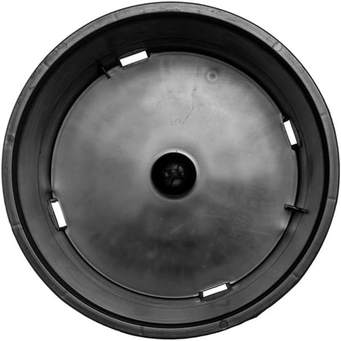 Pro Cal HGPK5PHD Round Circle 5 Gallon Wide Rim Durable Injection Molded Plastic Garden Plant Nursery Pot for Indoor or Outdoor (Set of 5)