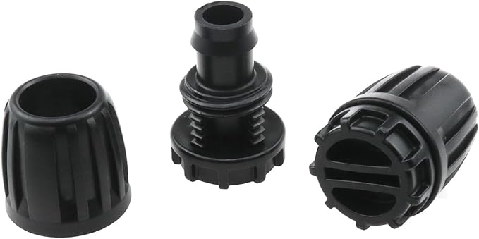 1/2 Inch Irrigation Fittings End Plug for (1/2" Inner Diameter x0.6-0.63" Outer Diameter) Drip Irrigation Connector Barbed Locked End Plug Connector 1/2 Inch Irrigation Fittings 10PCS
