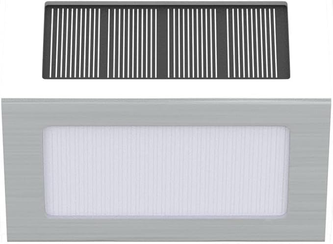 XLUX Solar Powered Lights for Deck Steps Stairs Fences Pathway Path, LED lamp, Outdoor Waterproof, White Light 6 Pack