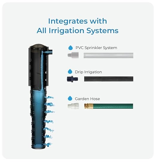 Deep Underground Dripper, Tree & Plant Root Watering Drip Irrigation & Fertilizer Stake (1/2" Female NPT Compatible with All Connectors, Water Hose, Drip & PVC) Large 1Pack (Large 1pk)