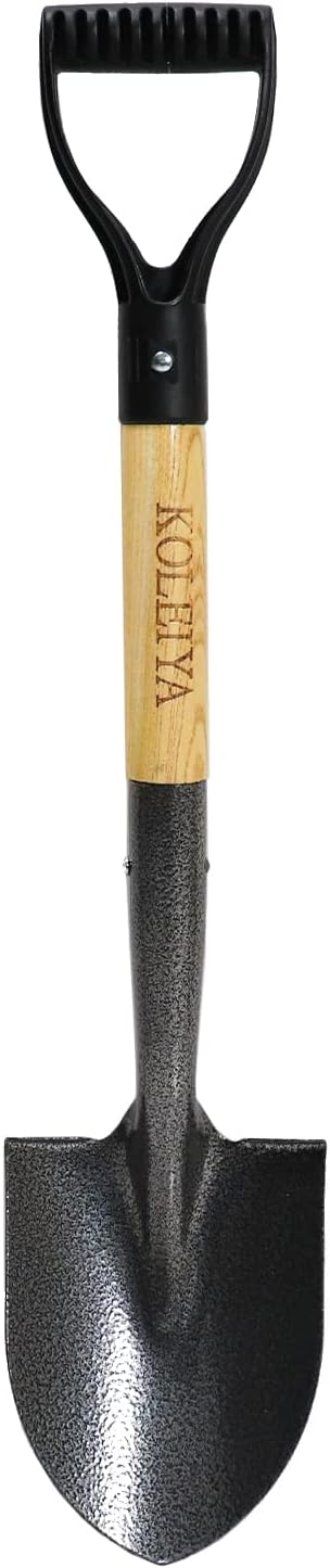 Small Shovel,Short Handle Shovel,Overall Length 28 Inches,Kids Shovels for Digging,Shovels for Gardening,Metal Sand Shovel, Metal + Wooden