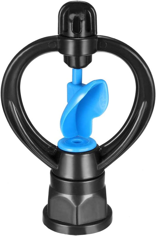 uxcell Butterfly Rotating Sprinkler, Plastic Atomizing Micro Nozzle for Garden Irrigation, 5 Pcs (Blue)