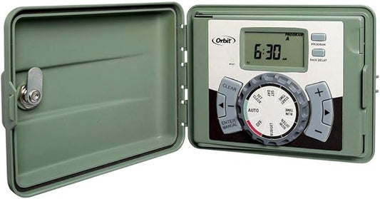 Orbit 57894 4-Station Outdoor Swing Panel Sprinkler System Timer