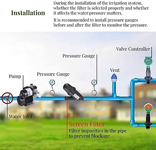 3/4" Screen Filter Mesh Gardening Drip Irrigation, Y Style Screen Irrigation Filter Drip Irrigation Pump Irrigation Filter