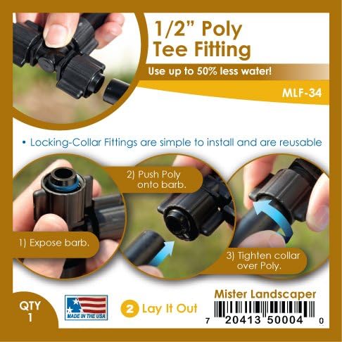 Mister Landscaper 1/2-in Poly Tee Fitting