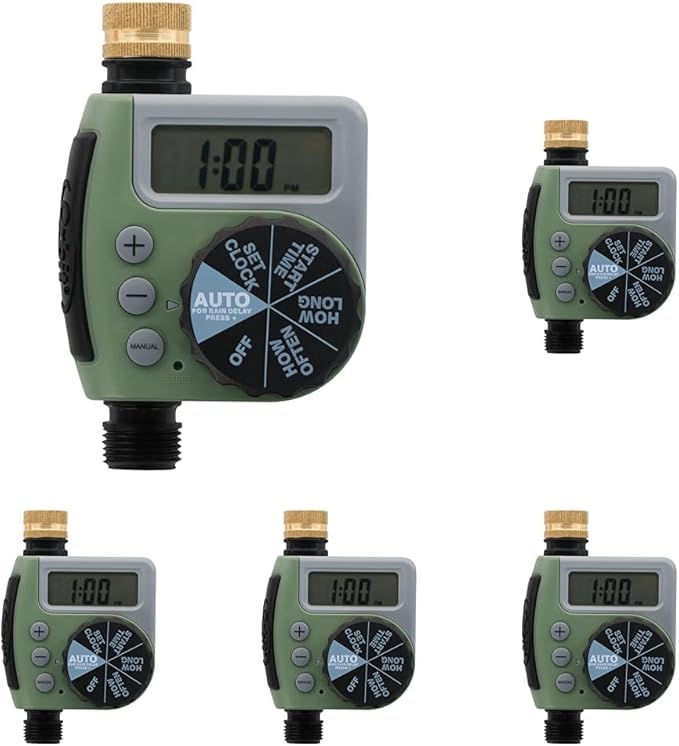 Orbit 62056 One Outlet Single-Dial Hose Faucet Timer (Pack of 5)
