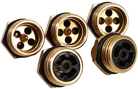 Messing Sprinkler 5Pcs Adjustable Centrifugal Atomizing Nozzle Brass Micro Jet Agricultural Spray Tool for Garden Agricultural Irrigation 1/2" Dn15