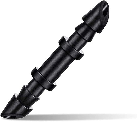 Kalolary 150 Pieces 1/4’’ Straight Barbed Connectors, Fitting Drip Irrigation Fitting Drip Irrigation Barbed Coupling Single Barbed Connector for Irrigation Tubing System and Garden