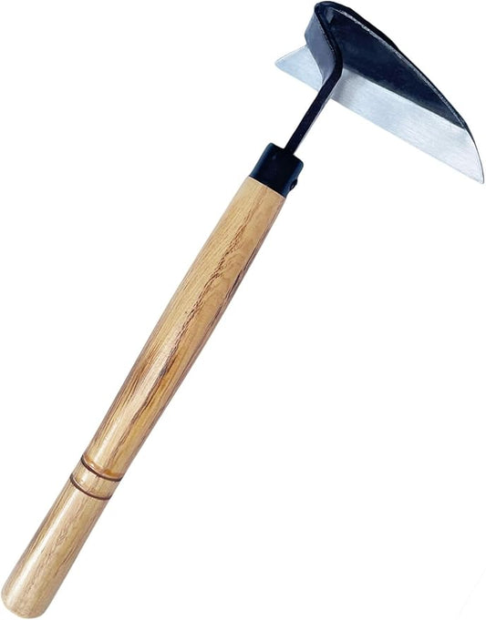 Left Handed Gardening Tools, Garden Hoe, Crack Weeder, Japanese Weeding Sickle, Grass Cutter Hand Tools for Lawn, Yard, Patio, Farming