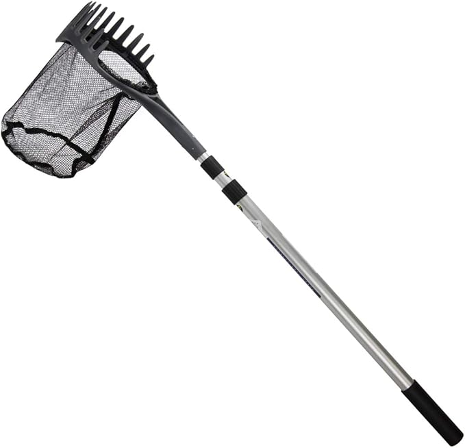 Aquascape Pond Shark Net, Skimming, Maintenance & Water Garden Tool, Extends 96" | 74005